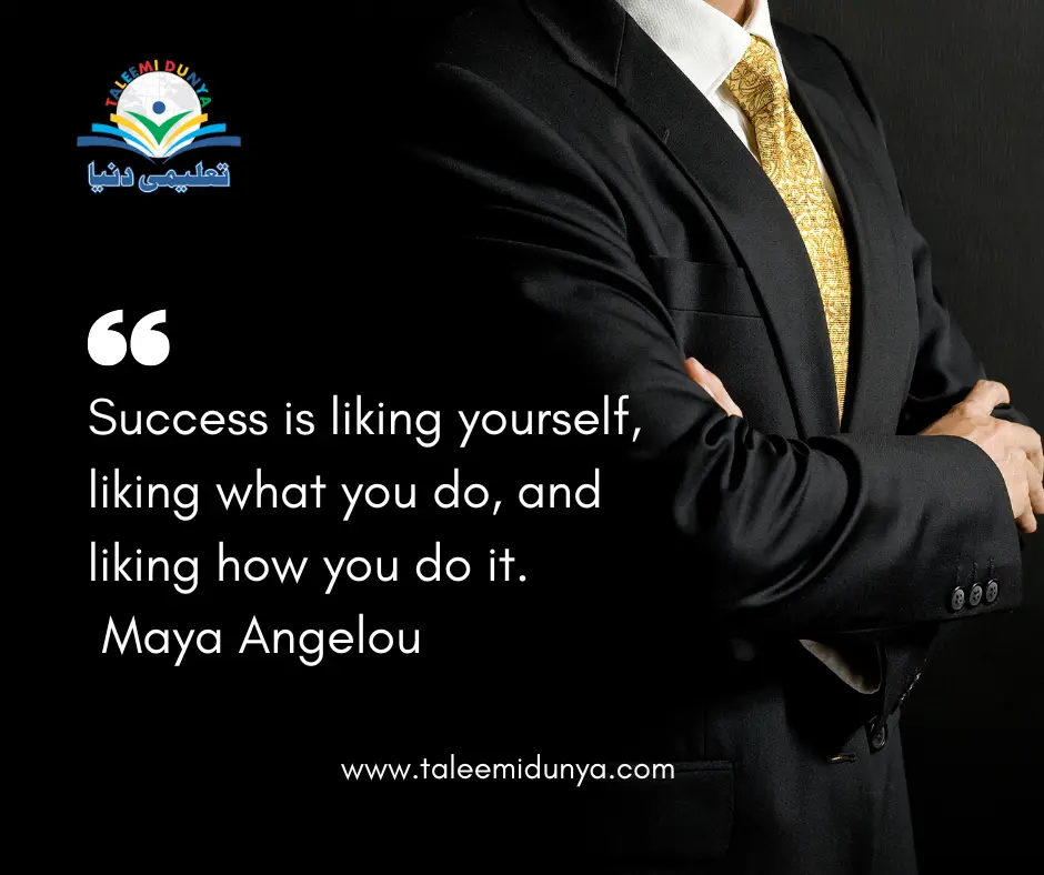 Success is liking yourself